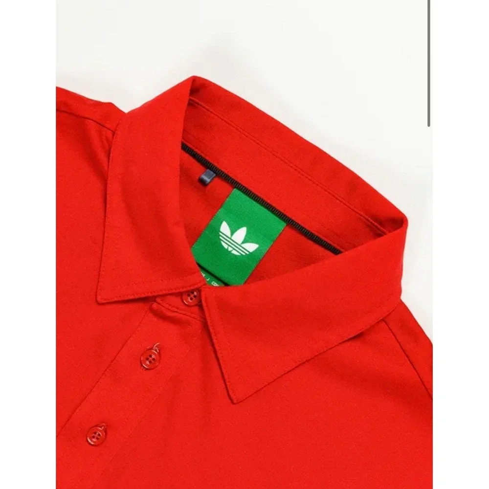 Adidas Originals Archive Pocket Golf Polo Shirt Red Scarlet Mens XL JW3956 NEW